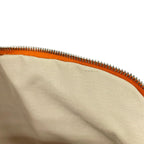 Hermes Pouch Orange Light Brown Leather — view 6