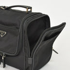 Prada Re-Nylon Travel Bag Carry on Pouch Nylon Saffiano Leather Triangle Logo — view 7