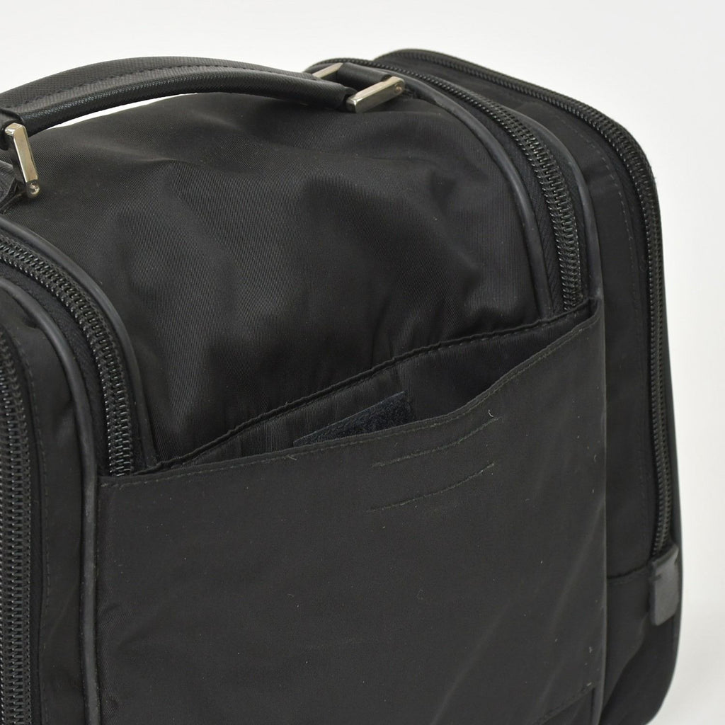 Prada Re-Nylon Travel Bag Carry on Pouch Nylon Saffiano Leather Triangle Logo — view 8