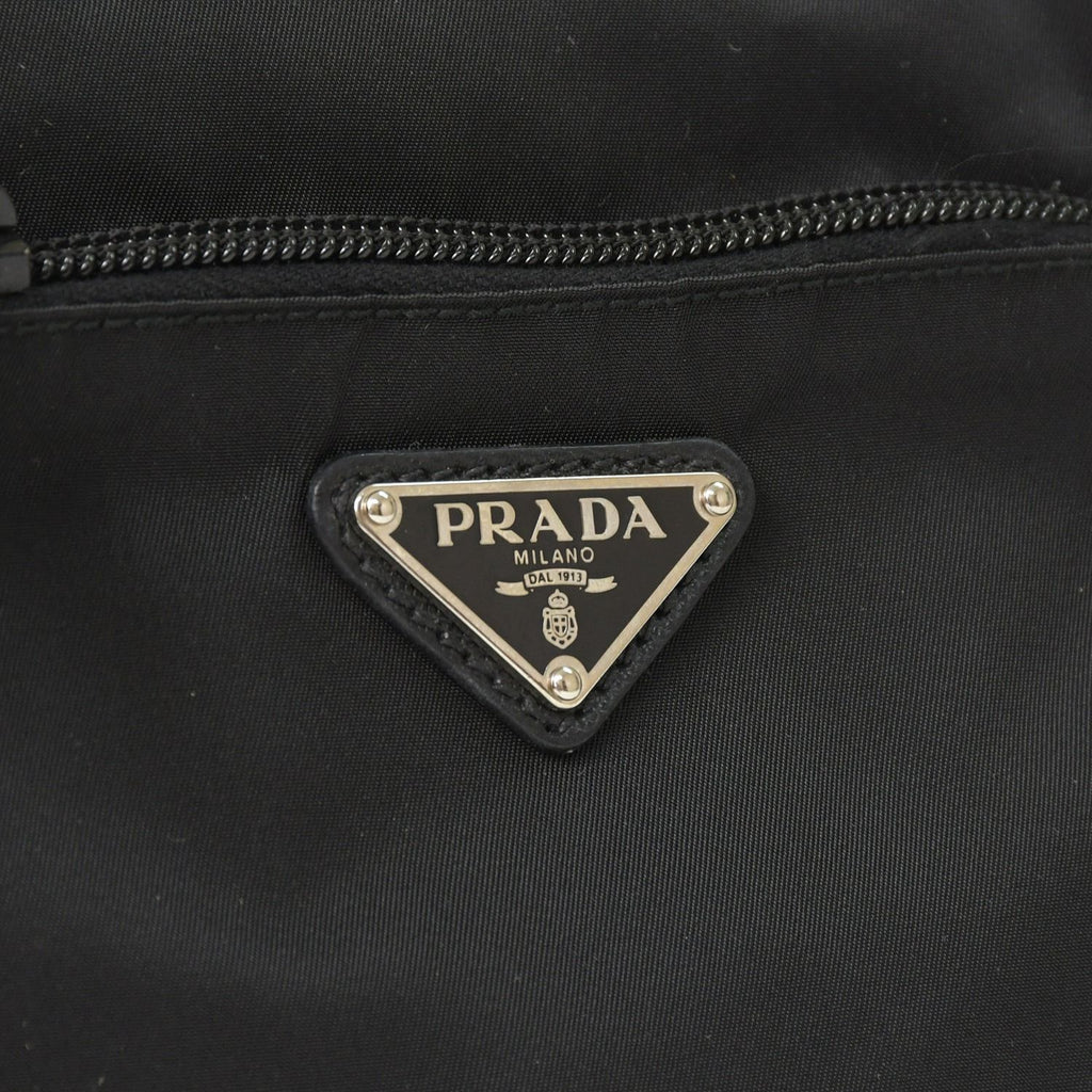 Prada Re-Nylon Travel Bag Carry on Pouch Nylon Saffiano Leather Triangle Logo — view 5