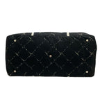 Chanel Boston Bag Vintage Travel Line Black White Silver No Lock — view 5