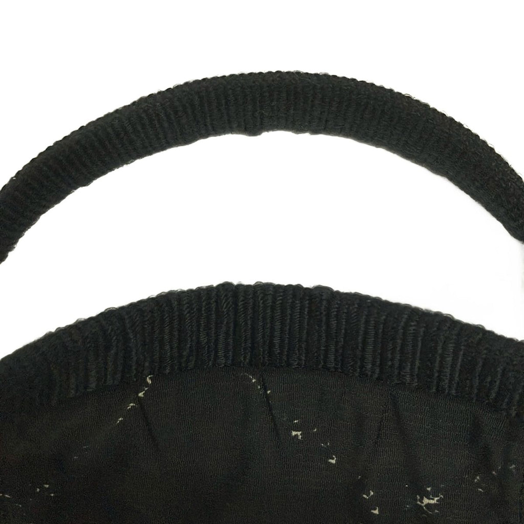 Chanel Boston Bag Vintage Travel Line Black White Silver No Lock — view 9