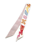 Hermes Heaven Twilly Scarf Chevaloscope Neon Off White Multicolor
