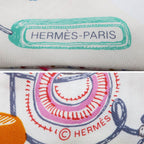 Hermes Heaven Twilly Scarf Chevaloscope Neon Off White Multicolor — view 9