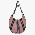 Saint Laurent Yves Monsaba Shoulder Bag Pink Canvas