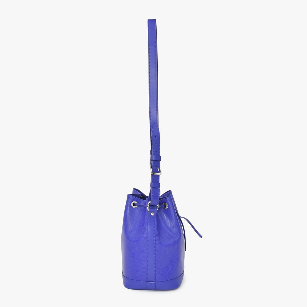 Louis Vuitton Noe BB Shoulder Bag Drawstring Epi Leather Fig Purple Silver — view 5