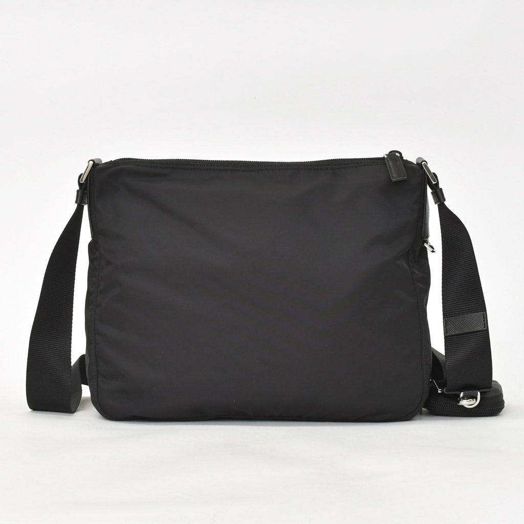 Prada Nylon Shoulder Bag Re-Nylon Black Pouch — view 3