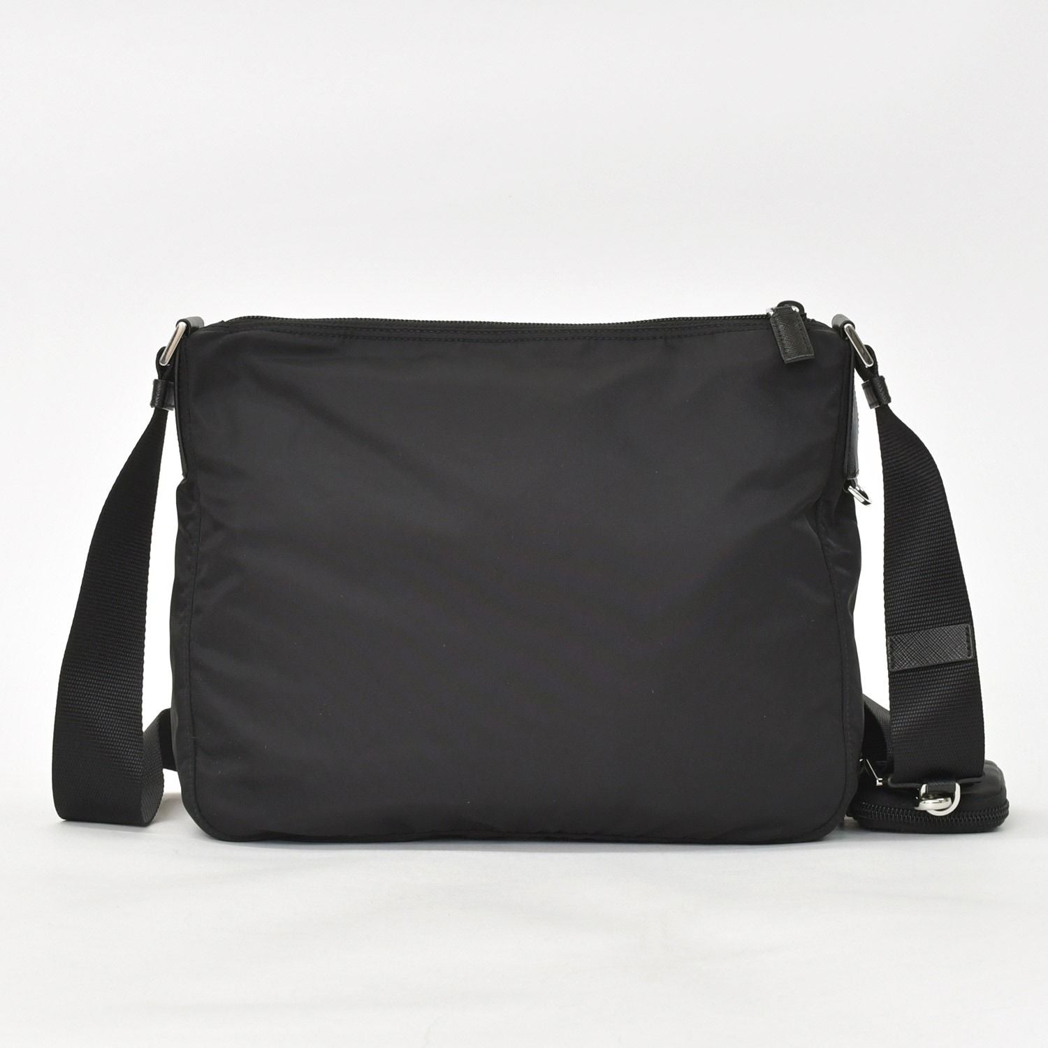 Prada Nylon Shoulder Bag Re-Nylon Black Pouch — view 3