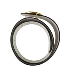 Fendi Belt F's Brown Leather Reversible Gold — view 3