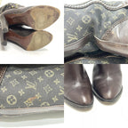 Louis Vuitton Boots Mini Lin Monogram Canvas Brown — view 7