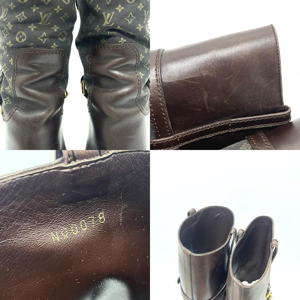 Louis Vuitton Boots Mini Lin Monogram Canvas Brown — view 8
