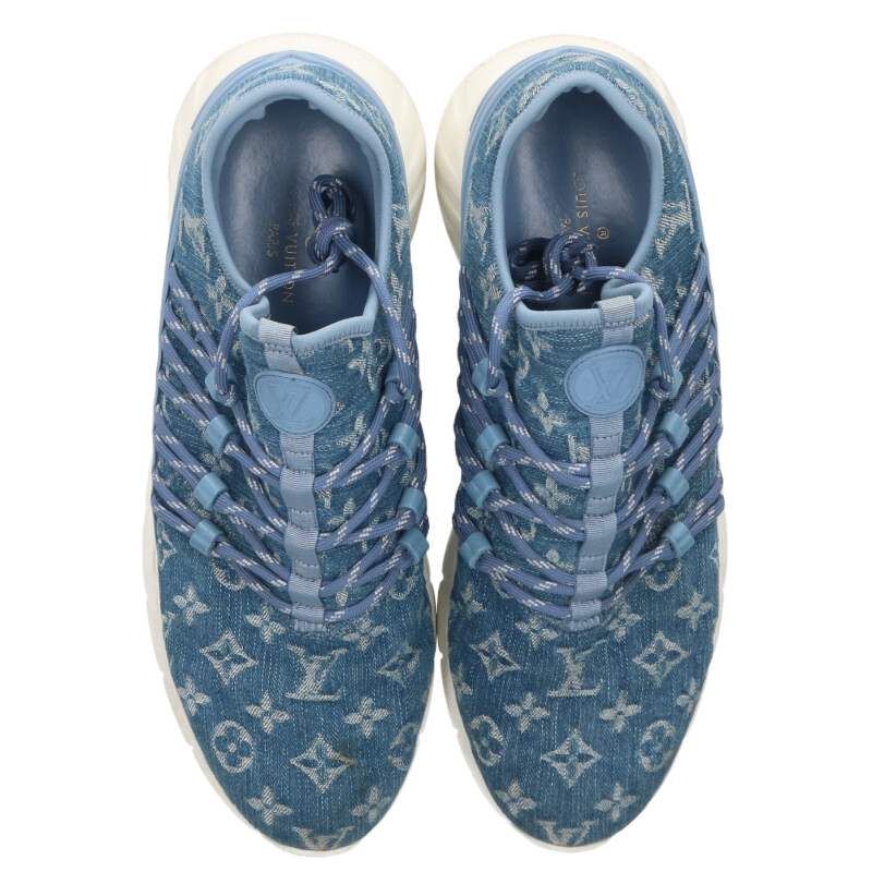 Louis Vuitton Fast Lane Line Monogram Denim Sneakers 7.5 — view 4