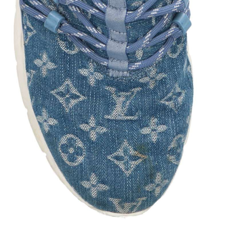 Louis Vuitton Fast Lane Line Monogram Denim Sneakers 7.5 — view 5