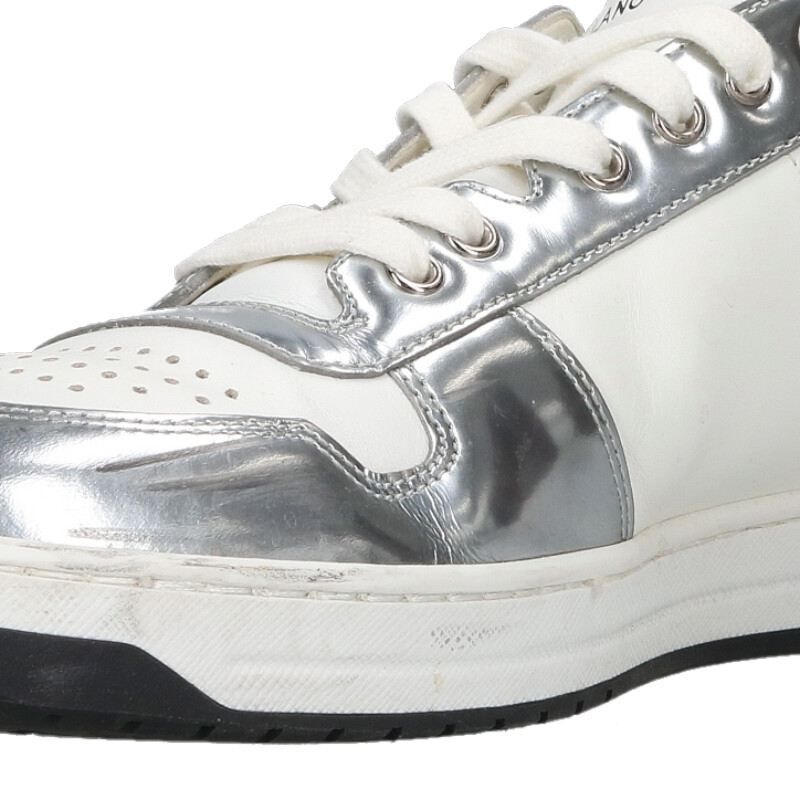Prada Triangle Logo Low Cut Sneakers — view 5