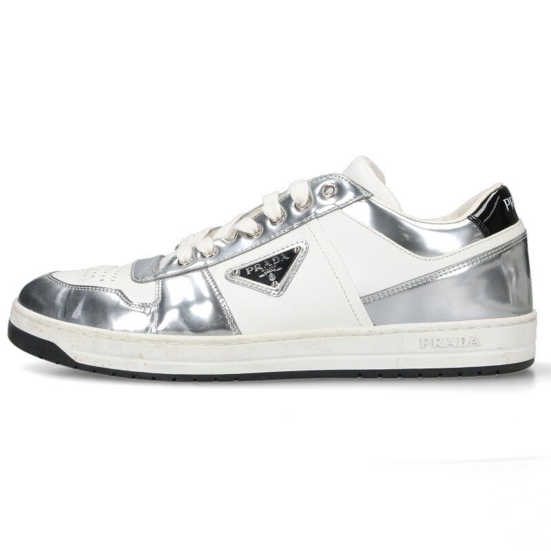 Prada Triangle Logo Low Cut Sneakers