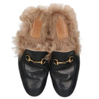 Gucci Princetown Horsebit Fur Slippers — view 5