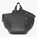 Loewe Hammock Large Shoulder Bag Leather Black Silver
