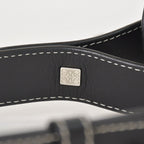 Loewe Hammock Large Shoulder Bag Leather Black Silver — view 6