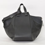 Loewe Hammock Large Shoulder Bag Leather Black Silver — view 2