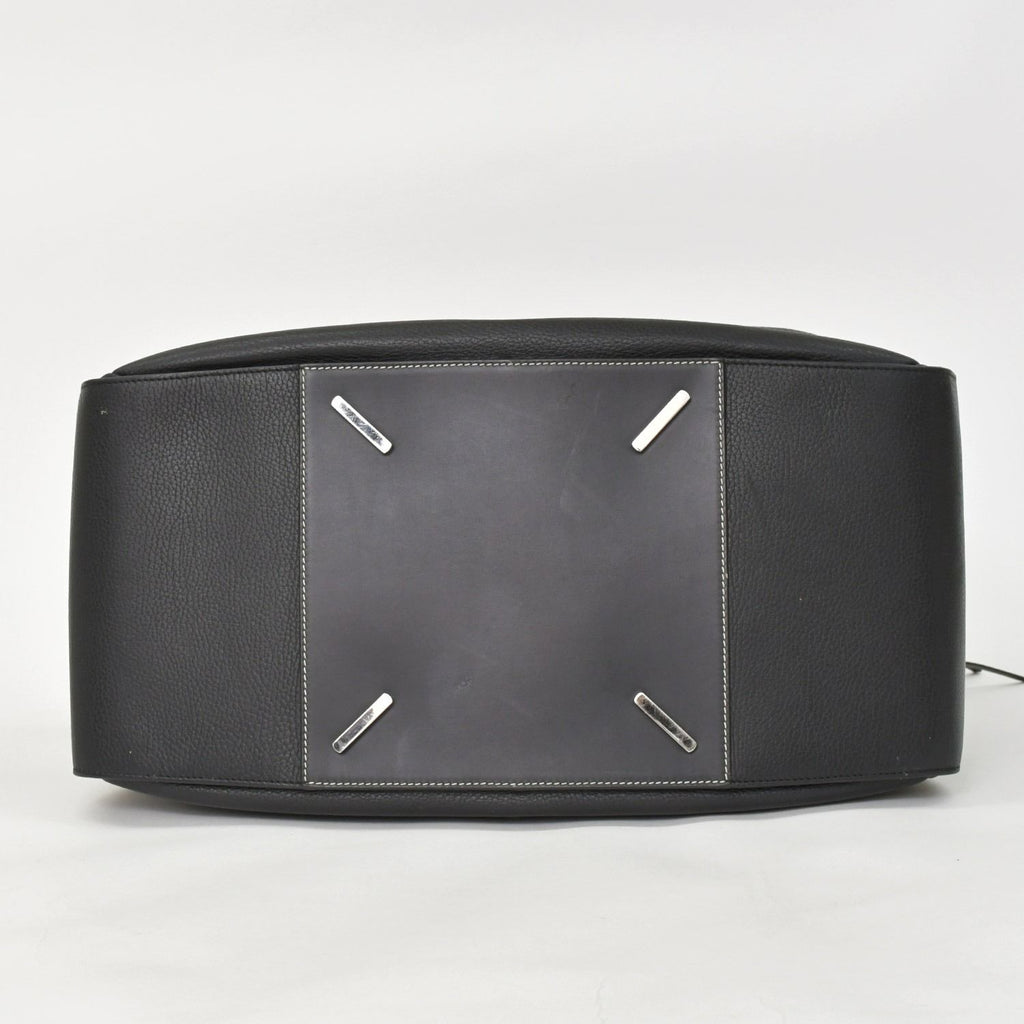 Loewe Hammock Large Shoulder Bag Leather Black Silver — view 7