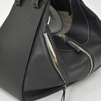 Loewe Hammock Large Shoulder Bag Leather Black Silver — view 4