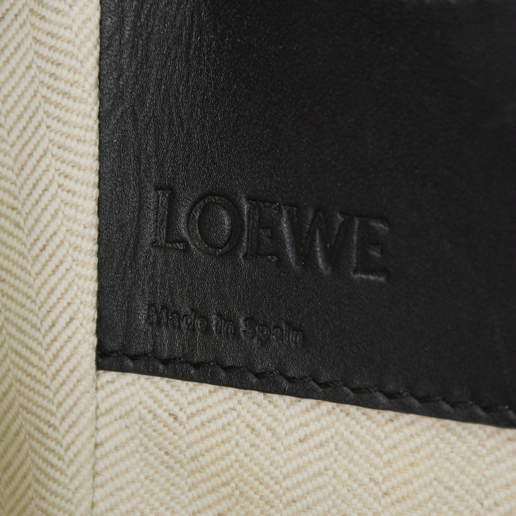 Loewe Hammock Large Shoulder Bag Leather Black Silver — view 8