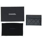 Chanel Quilted So Black Lambskin Card Case — view 3