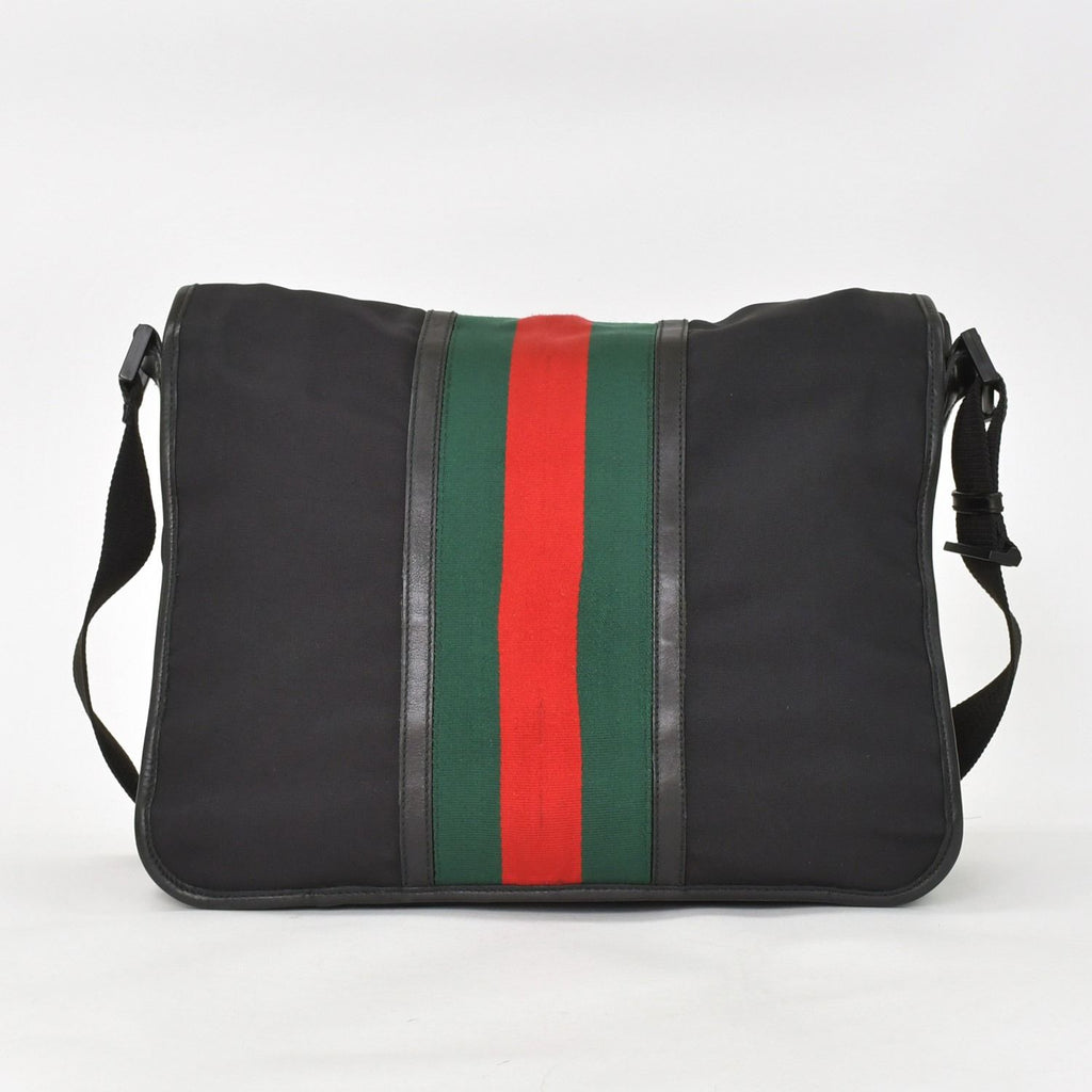 Gucci Guuci Shoulder Bag Sherry Line Black GG Logo — view 3