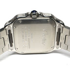 Cartier Santos de Cartier MM SS Blue Automatic Winding Watch — view 8