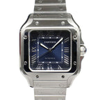 Cartier Santos de Cartier MM SS Blue Automatic Winding Watch