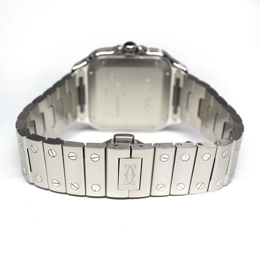 Cartier Santos de Cartier MM SS Blue Automatic Winding Watch — view 6