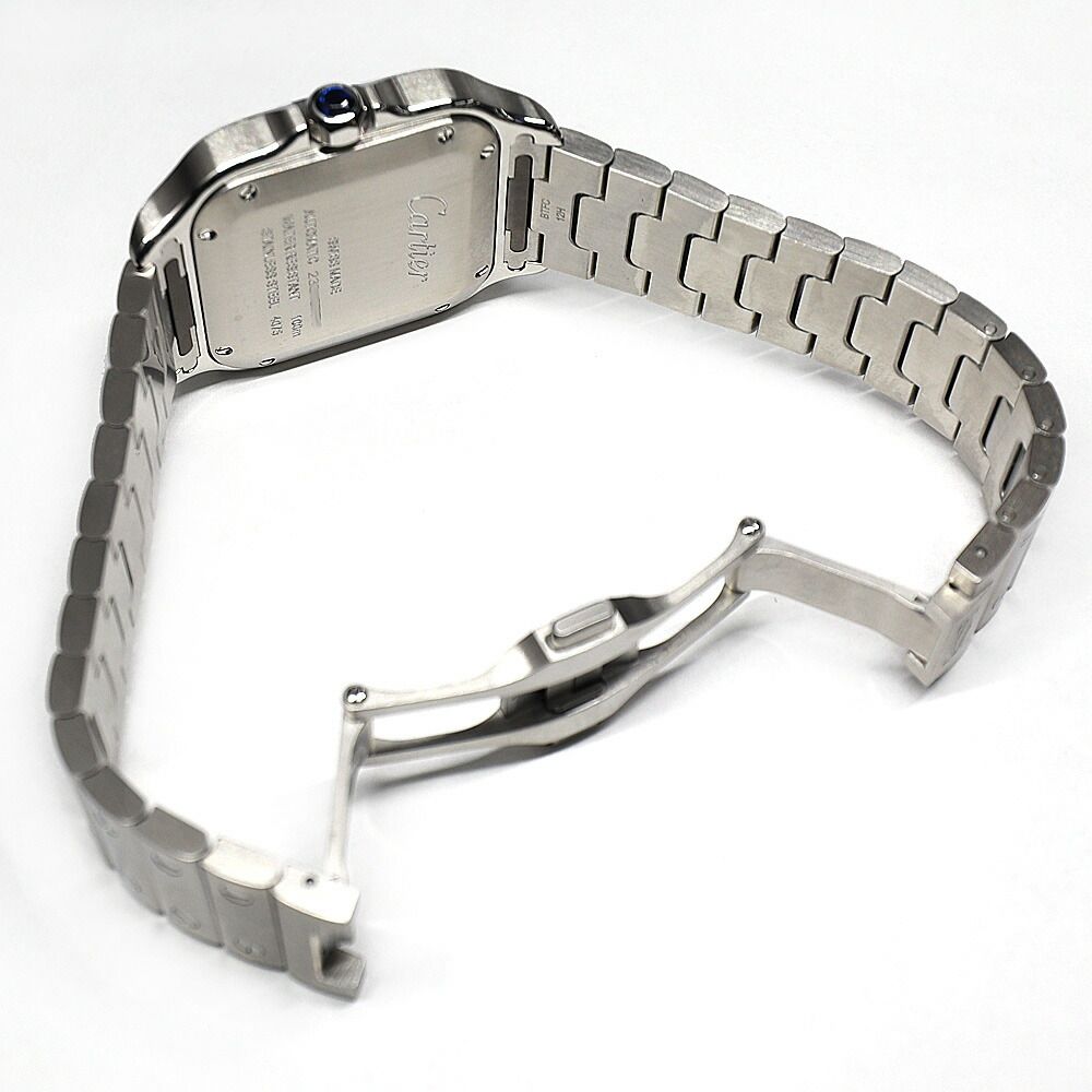 Cartier Santos de Cartier MM SS Blue Automatic Winding Watch — view 7