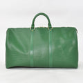 Louis Vuitton Keepall 50 Boston Bag Borneo Green Epi Leather Gold