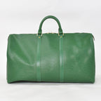 Louis Vuitton Keepall 50 Boston Bag Borneo Green Epi Leather Gold