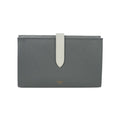 Celine Large Strap Wallet Bifold Logo Foiing Gray