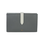 Celine Large Strap Wallet Bifold Logo Foiing Gray