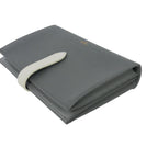 Celine Large Strap Wallet Bifold Logo Foiing Gray — view 4