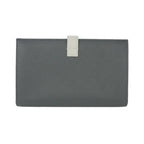 Celine Large Strap Wallet Bifold Logo Foiing Gray — view 2