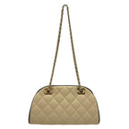 Chanel Shoulder Bag Chain Clutch Lambskin Beige — view 2