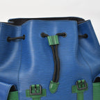 Louis Vuitton Epi Christopher PM Backpack Blue Red Green — view 8