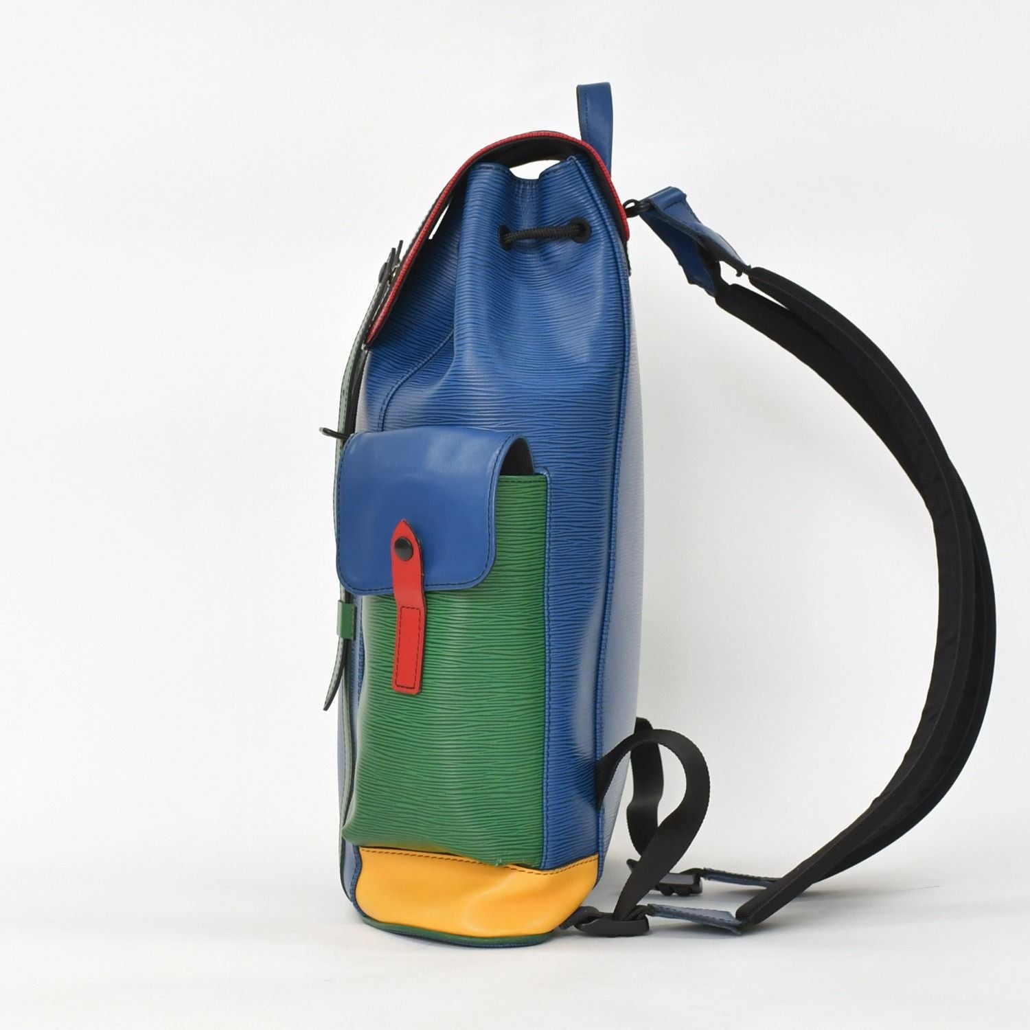 Louis Vuitton Epi Christopher PM Backpack Blue Red Green — view 2