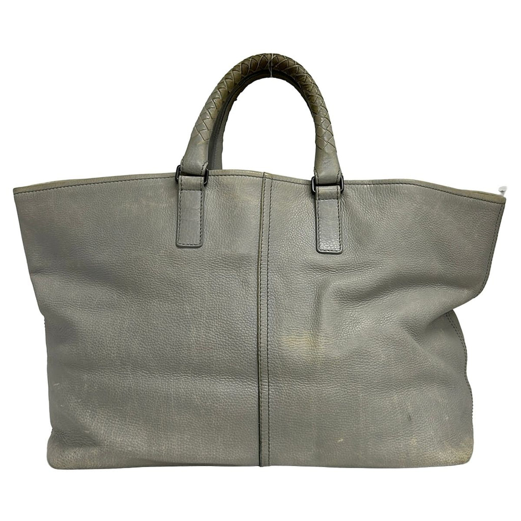 Bottega Veneta Tote Light Gray Leather
