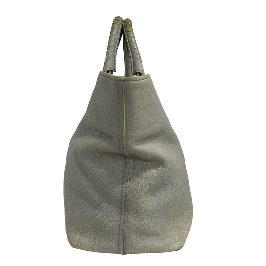 Bottega Veneta Tote Light Gray Leather — view 4