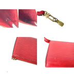 Louis Vuitton Epi Pochette Pouch Handbag Leather — view 9
