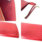 Louis Vuitton Epi Pochette Pouch Handbag Leather — view 8