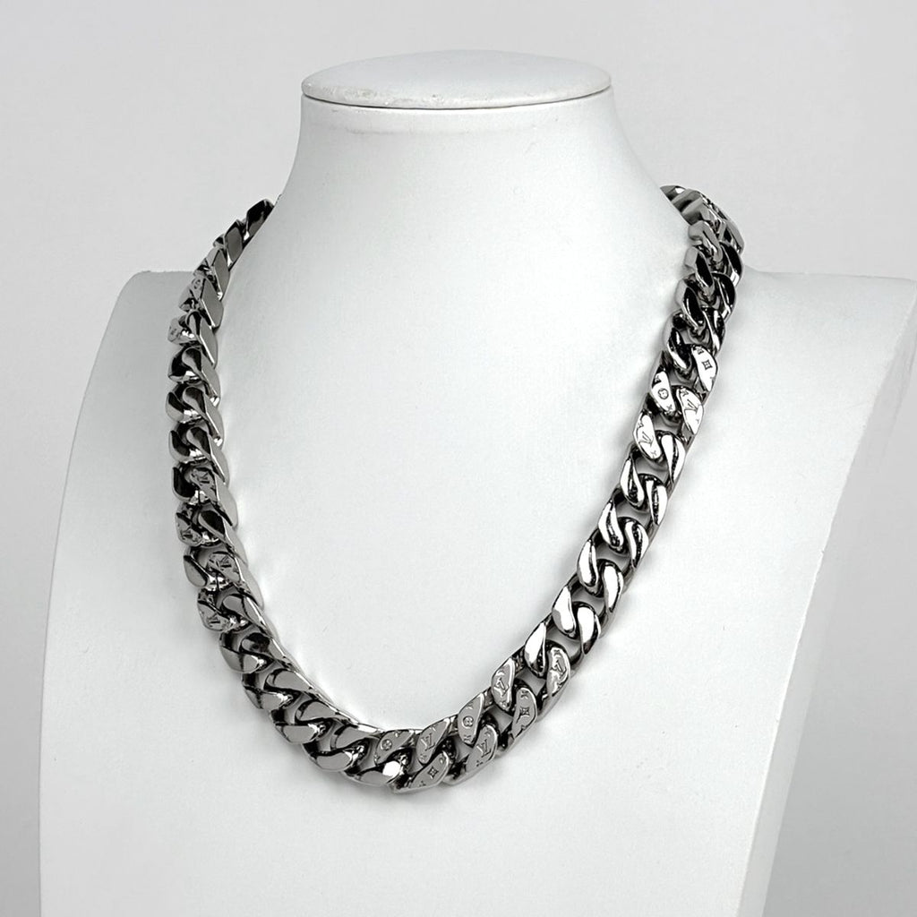 Louis Vuitton Collier LV Chain Links Necklace Metal Silver — view 6