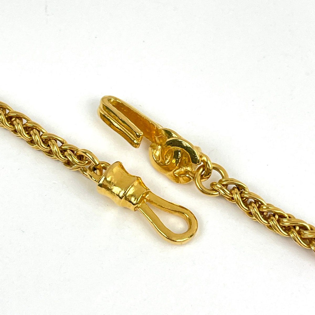 Chanel CC Logo Chain Necklace Long Gold Plated — view 3