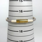 Louis Vuitton Bracelet Keep It Bangle Damier Azur White — view 6