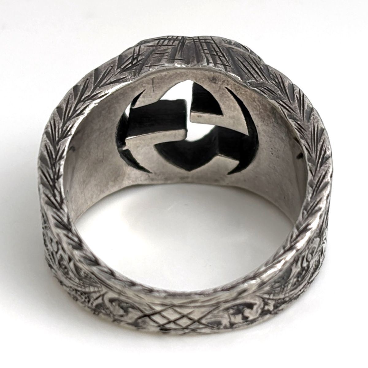 Gucci Arabesque Ring Interlocking 925 Sterling Silver — view 3