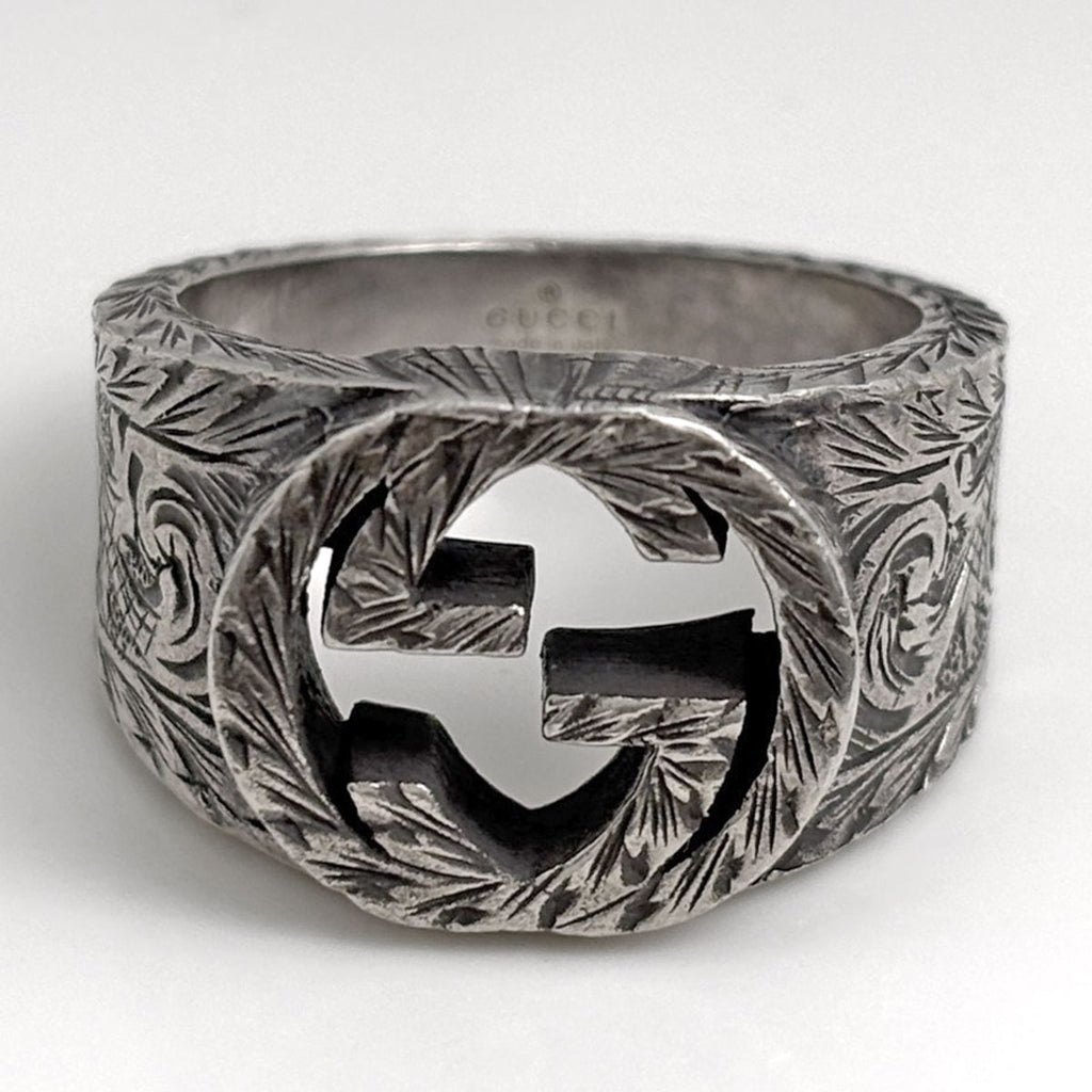 Gucci Arabesque Ring Interlocking 925 Sterling Silver — view 2